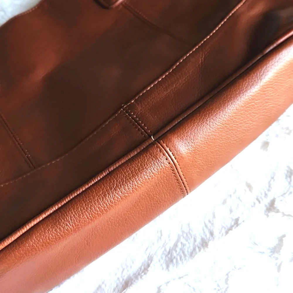 AMERICAN LEATHER CO., Luxury, Bohemian, Chestnut, Shoulder, Bag, Purse, Tote - Picture 7 of 8